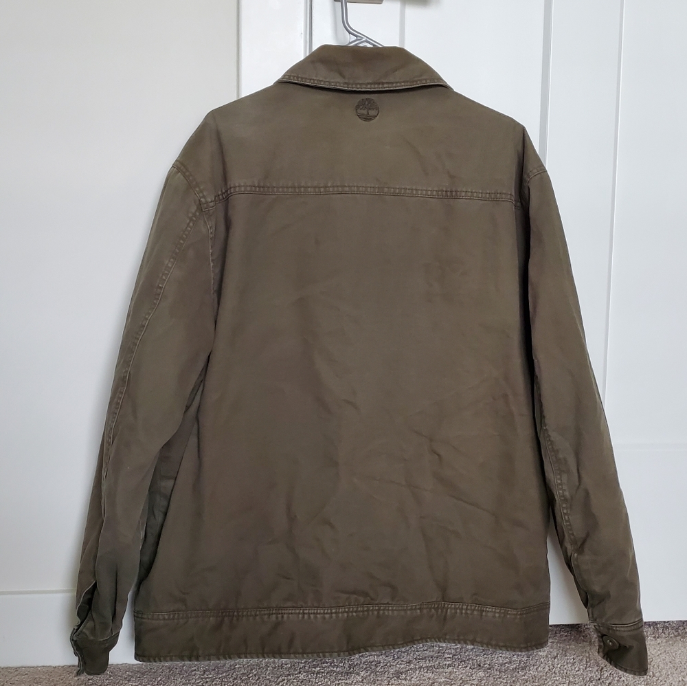 Timberland Jacket, Men's, Deep Green, XL, Zip, 3 Outside Pockets 1 Inside Pocket - Picture 2 of 8